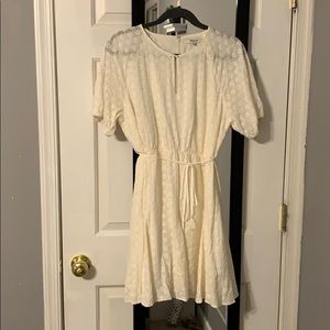 Madewell white eyelet dress
